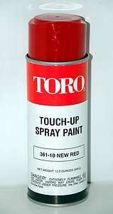 Genuine Toro Touch up 361 10 Red Spray Paint 1990 to Current, 01 352 
