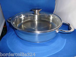 New Wolfgang Puck Bistro Collection Covered Casserole Pan 10 Lid 