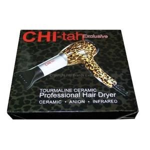 149 Chi Farouk Chi Tah Tourmaline Ceramic Hair Dryer GF1505D Cheetah 