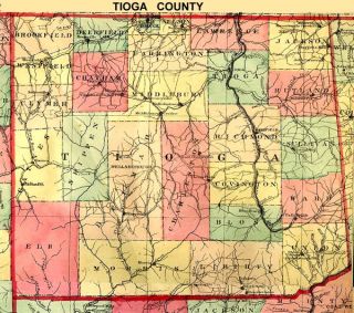 Here is a map of Tioga County as well as some interesting 
