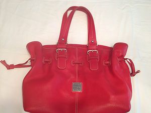 Dooney Bourke Red Leather Chiara Handbag
