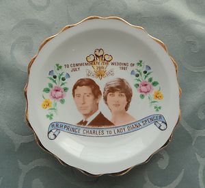 Regency H R H Prince Charles to Lady Diana Spencer Wedding Plate Visit 