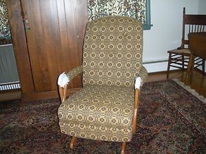 Upholstered Rocking Chair Johnston Benchworks Gooseneck