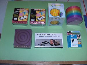New Chenbro Binder CD DVD Caeses Multi colored Q Pack CD DVD Cases 