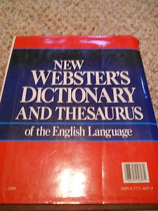 New Websters Dictionary and Thesaurus of the English Language