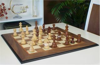 Staunton Chess Set Gold Rosewood 3 75 Deluxe Board