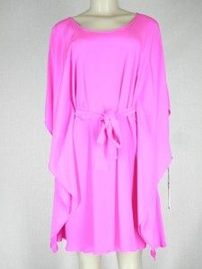Charlie Jade Chloe Kimono Tunic Dress with Belt Pink Small 152