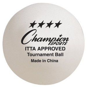 Champion Sports 4 Star Tournament 40 mm Table Tennis Ball