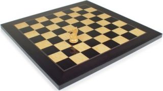 black ash burl high gloss deluxe chess board 2 squares special  