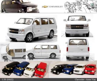 Chevrolet Astro Van 1 38 5 White Diecast Mini Cars Kinsmart KT5065 No 