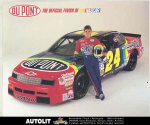 1998 Chevrolet Lumina NASCAR Hero Card Jeff Gordon