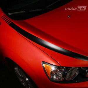 2012 Up Chevrolet Sonic Hood Spears Stripes Blackout Chevy Aveo 1013 