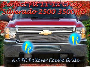 11 12 2011 Chevy Silverado 2500HD Billet Grille Combo