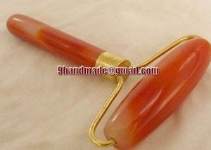 Powerful Healing Chinese Red Agate Jade of Massage Rollers