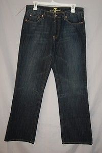 NEW Mens Jeans 7 Seven For All Mankind Size 30x32 Relaxed Straight Leg 