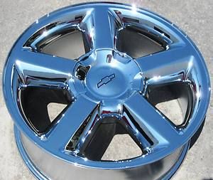    YOUR STOCK 4 20 FACTORY CHEVROLET CHEVY SUBURBAN TAHOE CHROME WHEELS