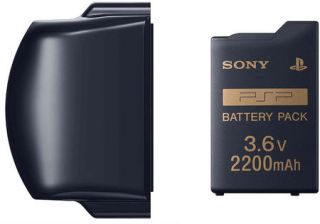 Extended Black PSP Back Cover Battery 2000 3000 Slim