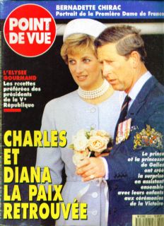 Point de Vue Princess Diana Bernadette Chirac 5 16 1995