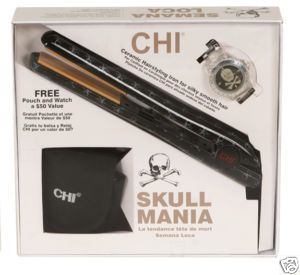 Chi Skull Mania 1 Ceramic Flat Iron Hair Straightener