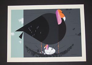 Charles Charley Harper Signed Ford Times California Condor 