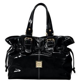 Brand New Dooney Bourke Patent Leather Small Chiara Bag Black