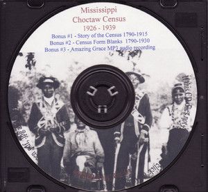 CHOCTAW Mississippi Indian Census Rolls 1926 1939