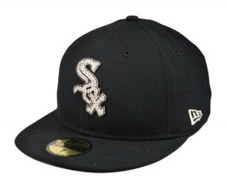 New Era Diamond Bling Bling White Sox Fashion MLB Cap