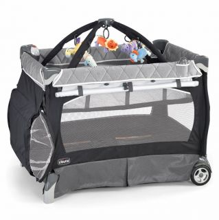 Chicco Lullaby LX Musical Playard Bassinet GRAPHICA GREY NEW