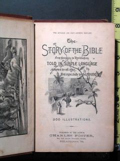   of The Bible Childrens Book by Foster with 300 Illustrations
