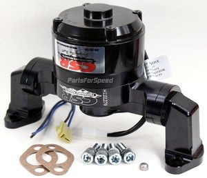 CSR 901NBLK Small Block Chevy Black Electric Water Pump New Design 