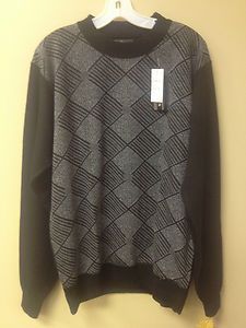 Chereskin Gray & Black Square Pattern Sweater* Size XL  NEW WITH TAGS
