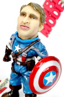 The Captain America Chris Evans Funny Painted Deformed SD Resin Model 