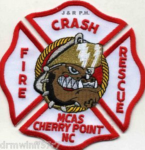 Marines MCAS Cherry Point C F R Fire Patch