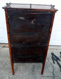 Antique Charles Parker Sheet Music Cabinet, Meridan Conn. Piano