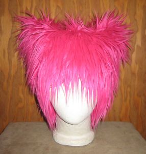 NEW CHESHIRE KITTY CAT FUR HAT ALICE ANIME CYBER RAVE COSPLAY KAWAII 