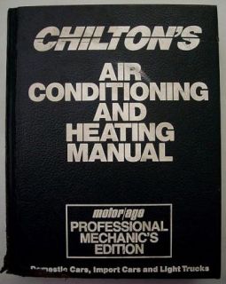 1991 Chiltons Air Conditioning and Heating Manual 0801981514