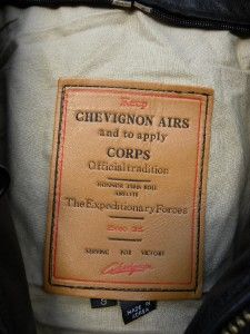 Chevignon Airs Corps Airflyte Leather Mens Jacket Sz S