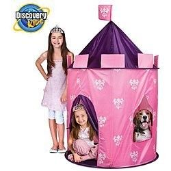 Discovery Kids Princess Play Castle Tent Pink Purple