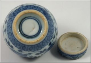Fine Chinese Kangxi Period Miniature Porcelain Ginger Jar w/ Original 