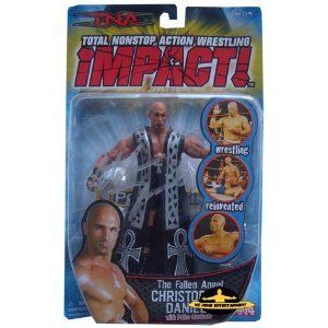 TNA Impact The Fallen Angel Christopher Daniels Figurine w/ Police 