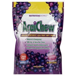 Acai Chews Acai Berry Energizing 30 Count 2 Pack