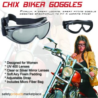 Biker Chix Womens Motorcycle Goggles Sunglasses