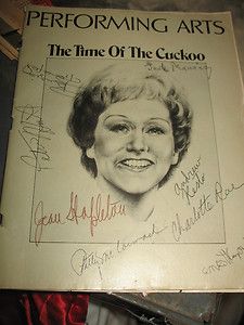   The Cuckoo Jean Stapleton Charlotte Rae Signed by Many Actors