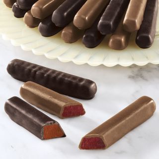 Rich, creamy dark chocolate combines with gourmet orange 35 sticks 10 