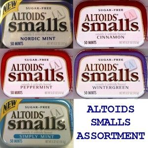 American Mint Assortment Altoids Smalls 20 Tins 5 Flavors 4 Each 