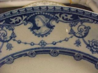 barker bros ltd chatsworth flow blue 7 3 4 salad plate this is a 