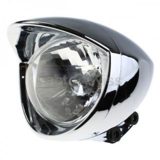   Bullet Chrome Headlight for Harley Davidson Choppers 47