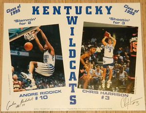 Andre Riddick Chris Harrison UK Kentucky Wildcats 16x20 Poster 