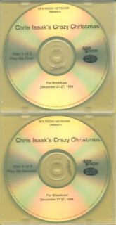 Chris Isaak Crazy Christmas 2 Disc 1998 Radio Show Promo CD