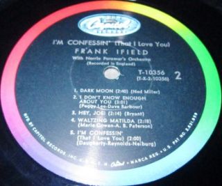 1964 LP Frank Ifield IM Confessin That I Love You on Capitol T 10356 